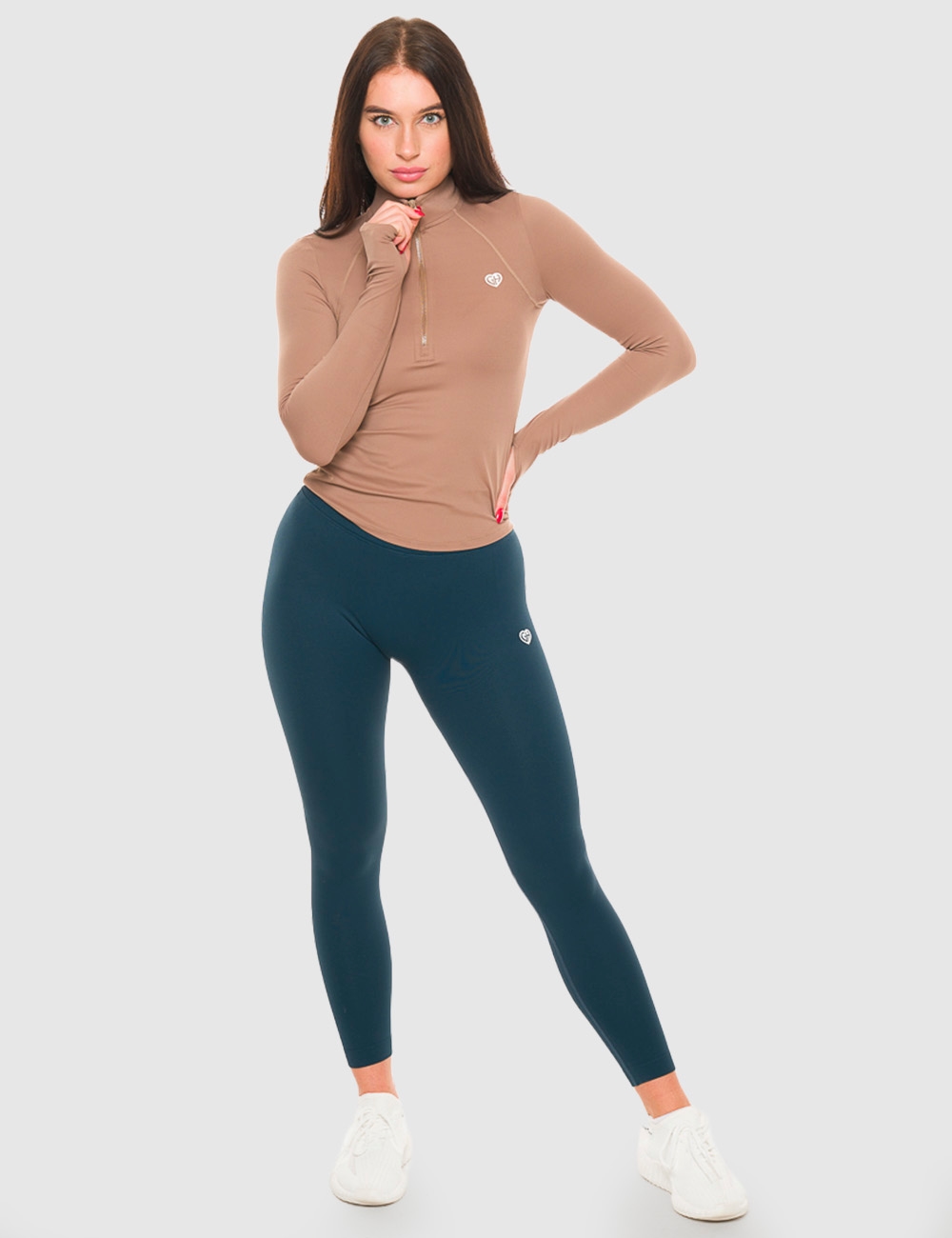 Legginsy Bezszwowe Scrunch Butelkowa Zieleń - Gymhero