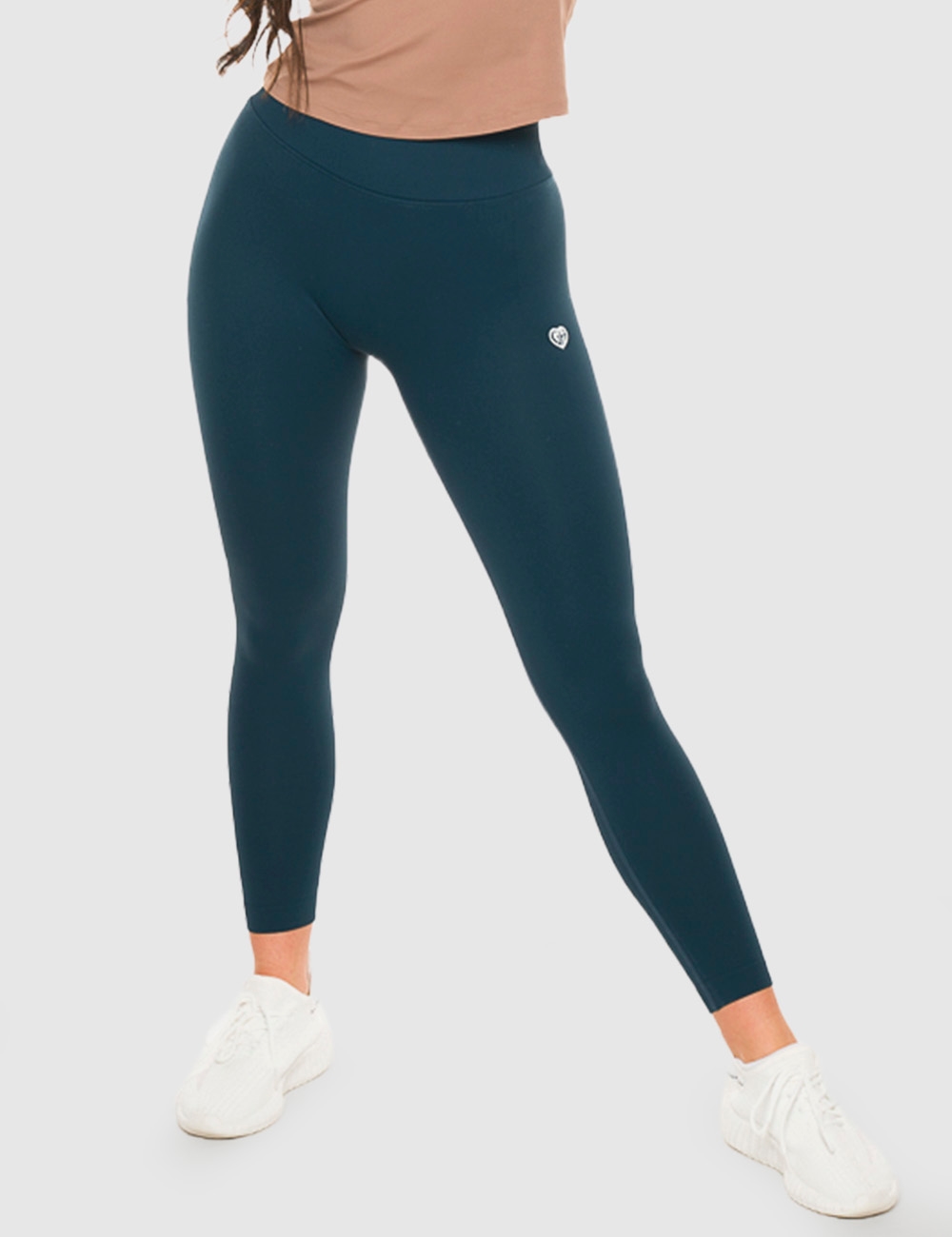 Legginsy Bezszwowe Scrunch Butelkowa Zieleń - Gymhero