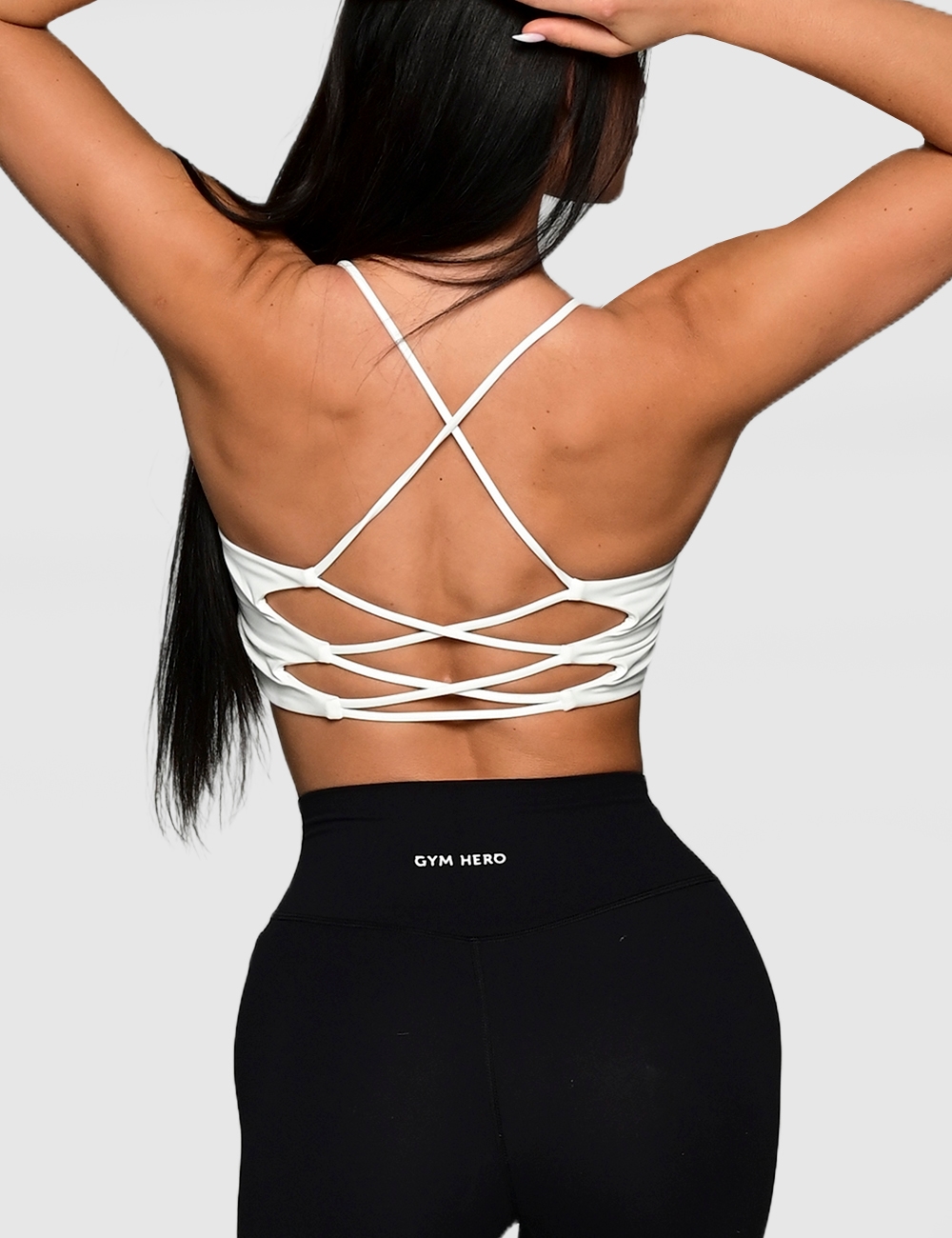 Stanik sportowy CHARM FIT biały - Gymhero