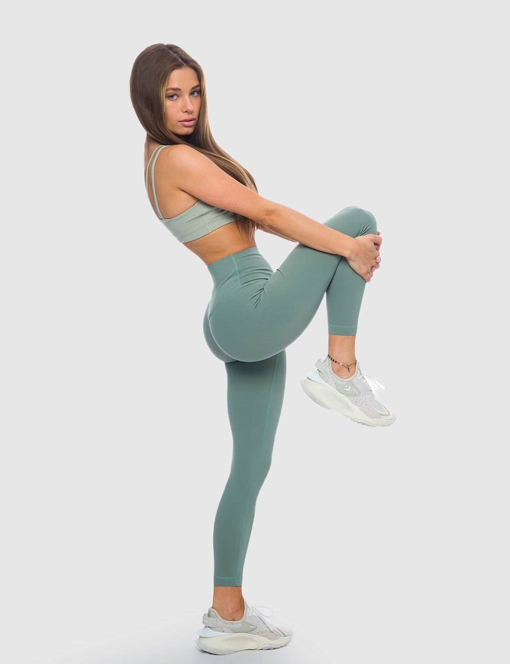 Stanik Sportowy Gym Delight Pistacjowy - Gymhero
