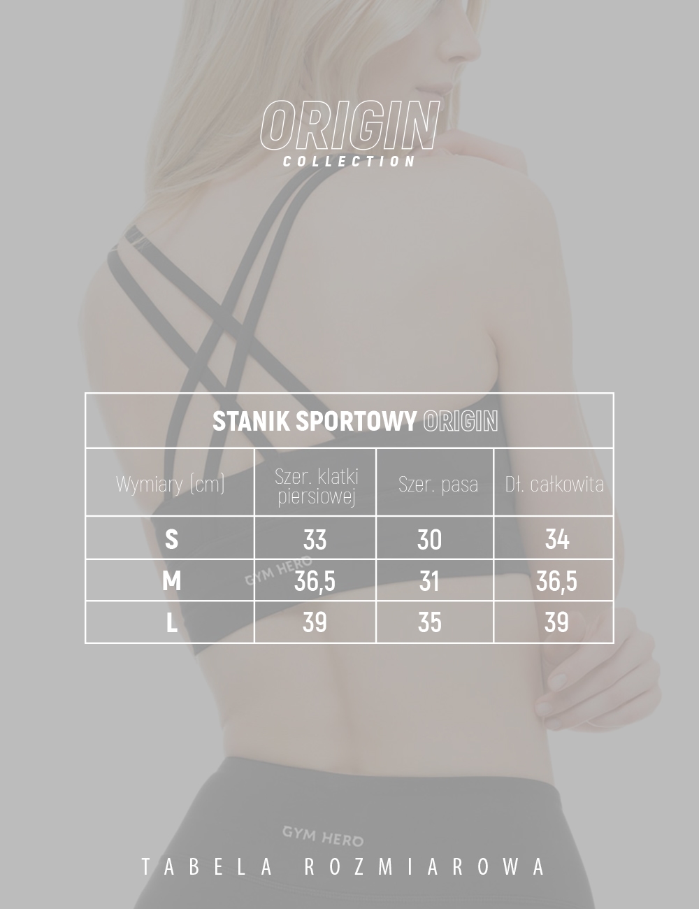 Stanik Sportowy Czarny - Gymhero