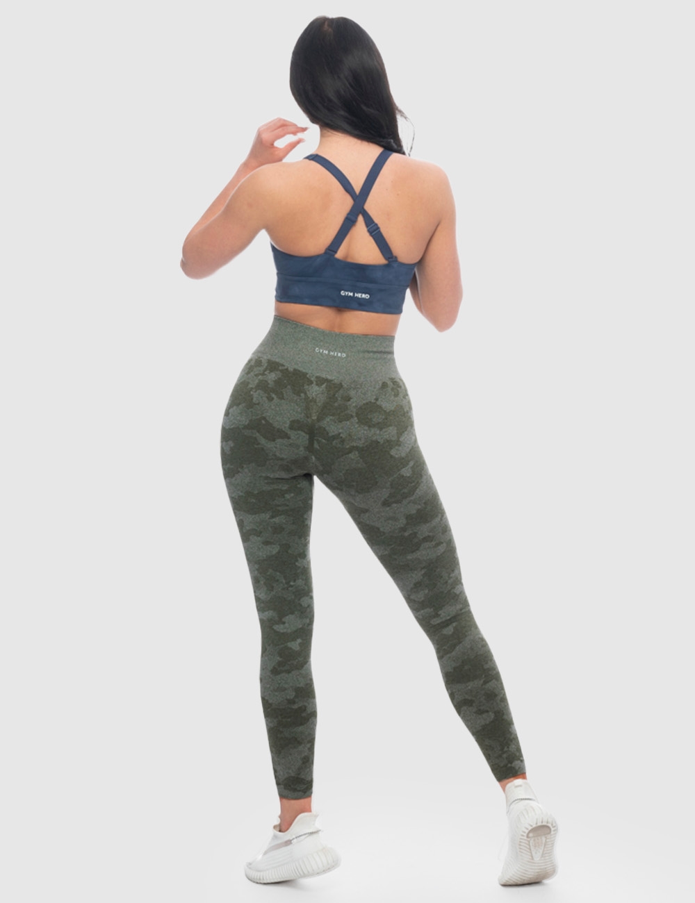 Legginsy Sportowe Gym Force Oliwkowe  - Gymhero