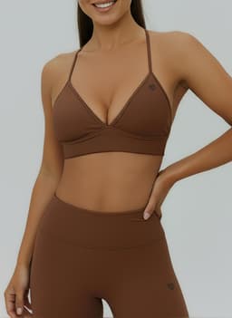 Stanik Sportowy Flex Flow Mocha
