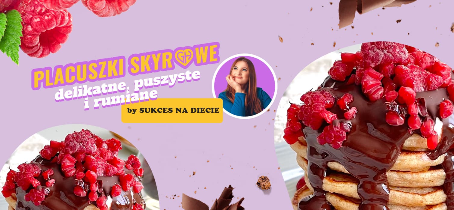 Przepis na Placuszki skyrowe, delikatne, puszyste i rumiane. by SUKCES NA DIECIE