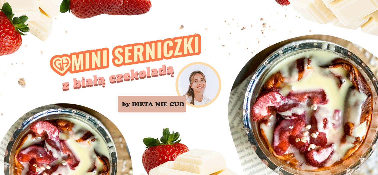 Przepis na Mini serniczki z białą czekoladą by DIETA NIE CUD